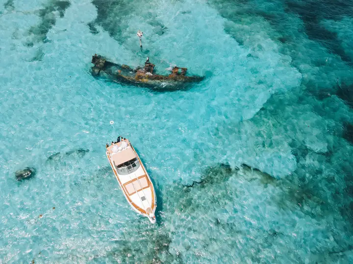 Snorkel no barco afundado em Isla Mujeres